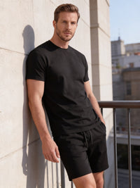 Braxton Cotton Blend T-Shirt and Shorts Set