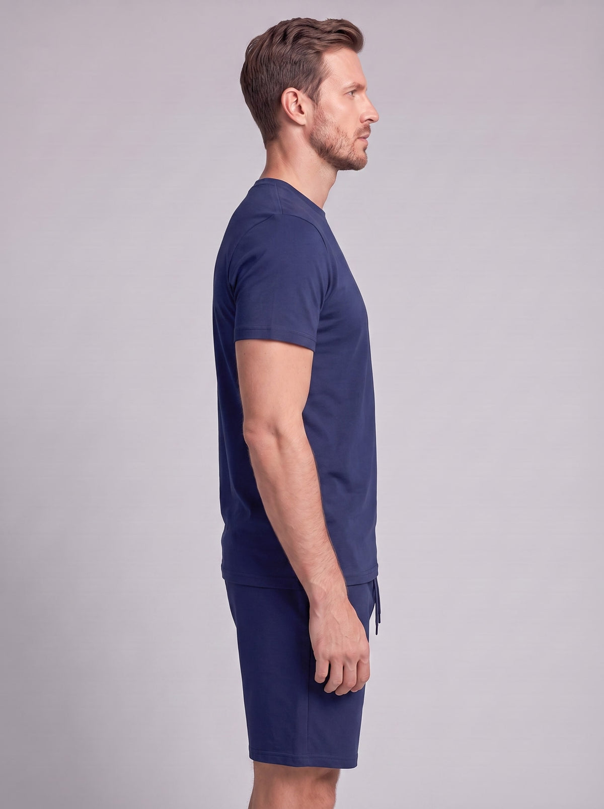 Braxton Cotton Blend T-Shirt and Shorts Set_40