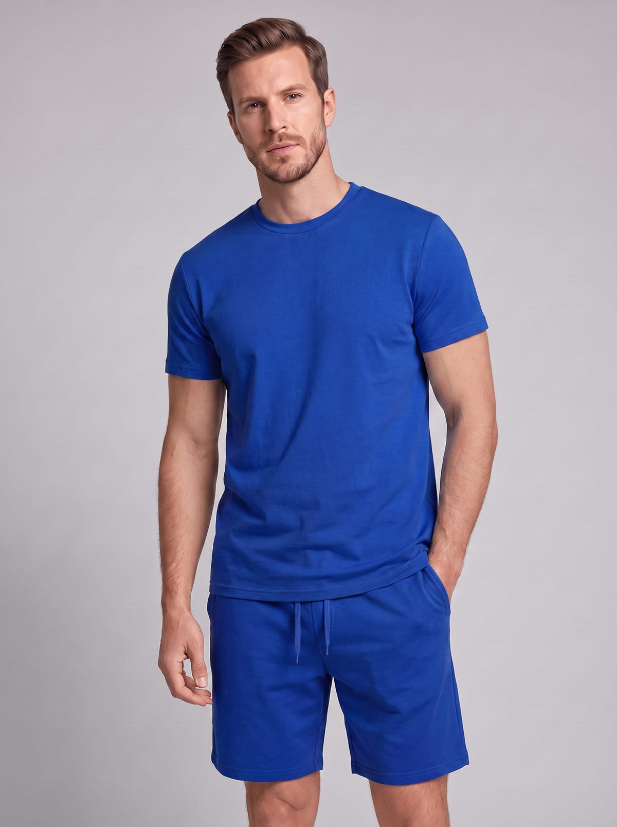 Braxton Cotton Blend T-Shirt and Shorts Set