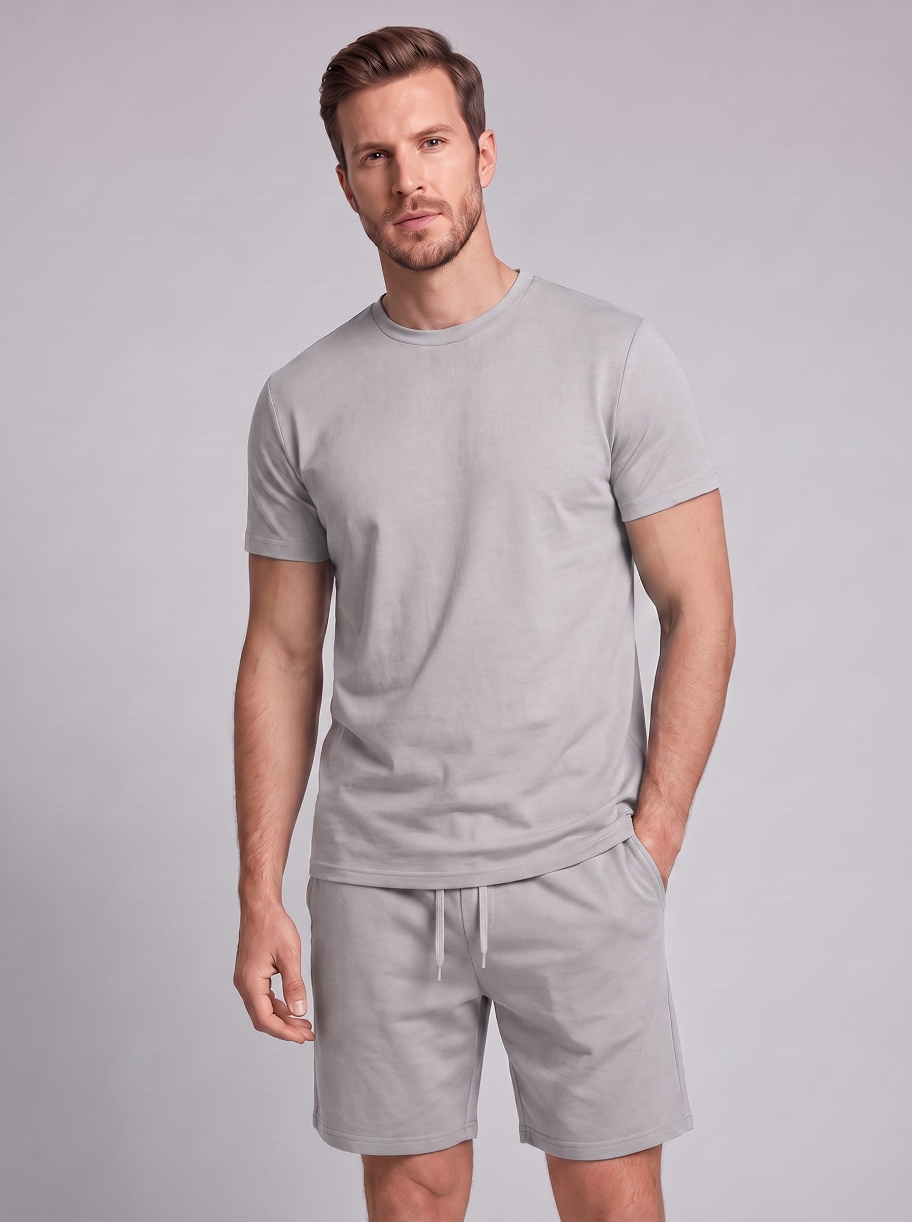 Braxton Cotton Blend T-Shirt and Shorts Set