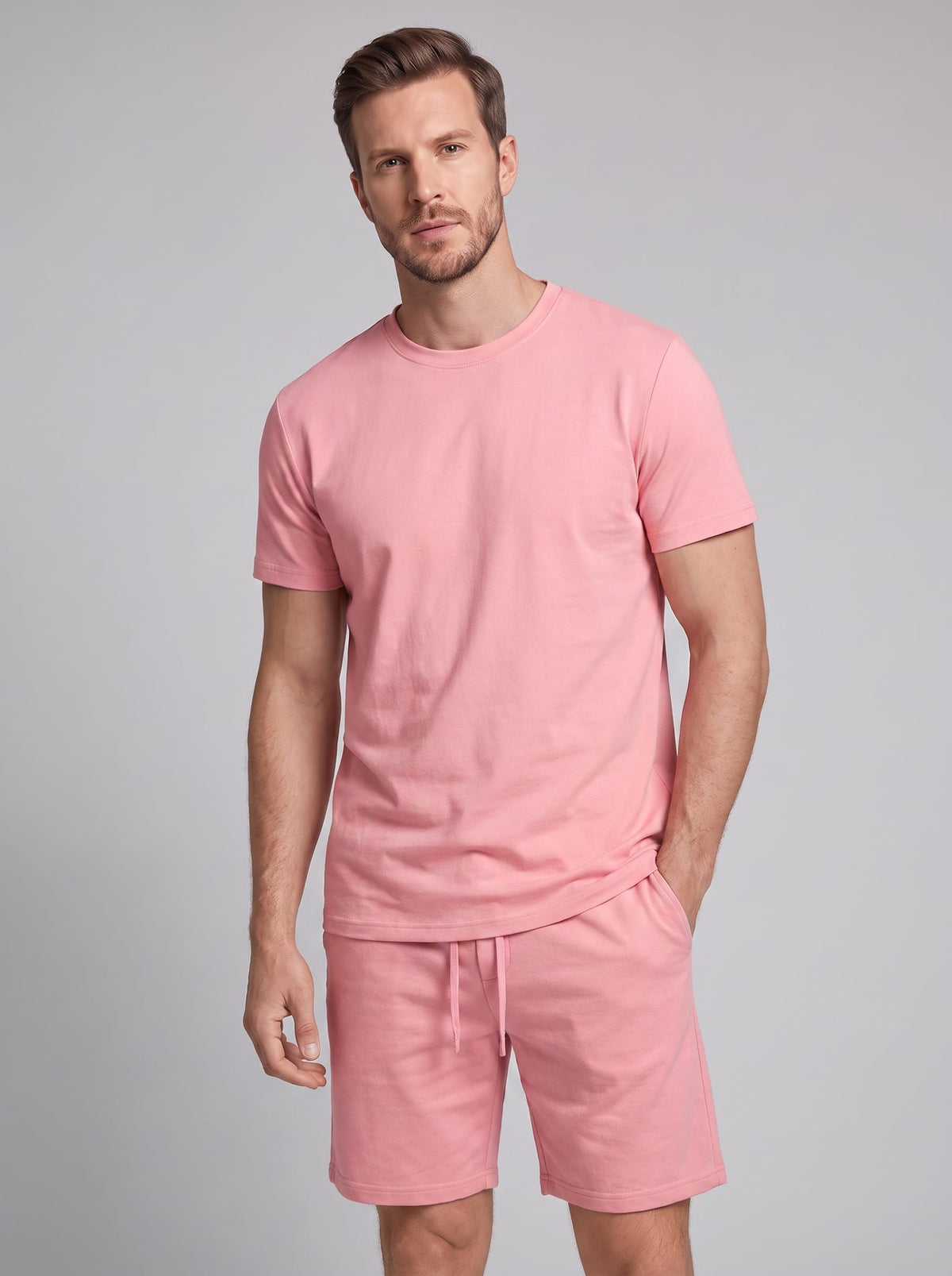 Braxton Cotton Blend T-Shirt and Shorts Set