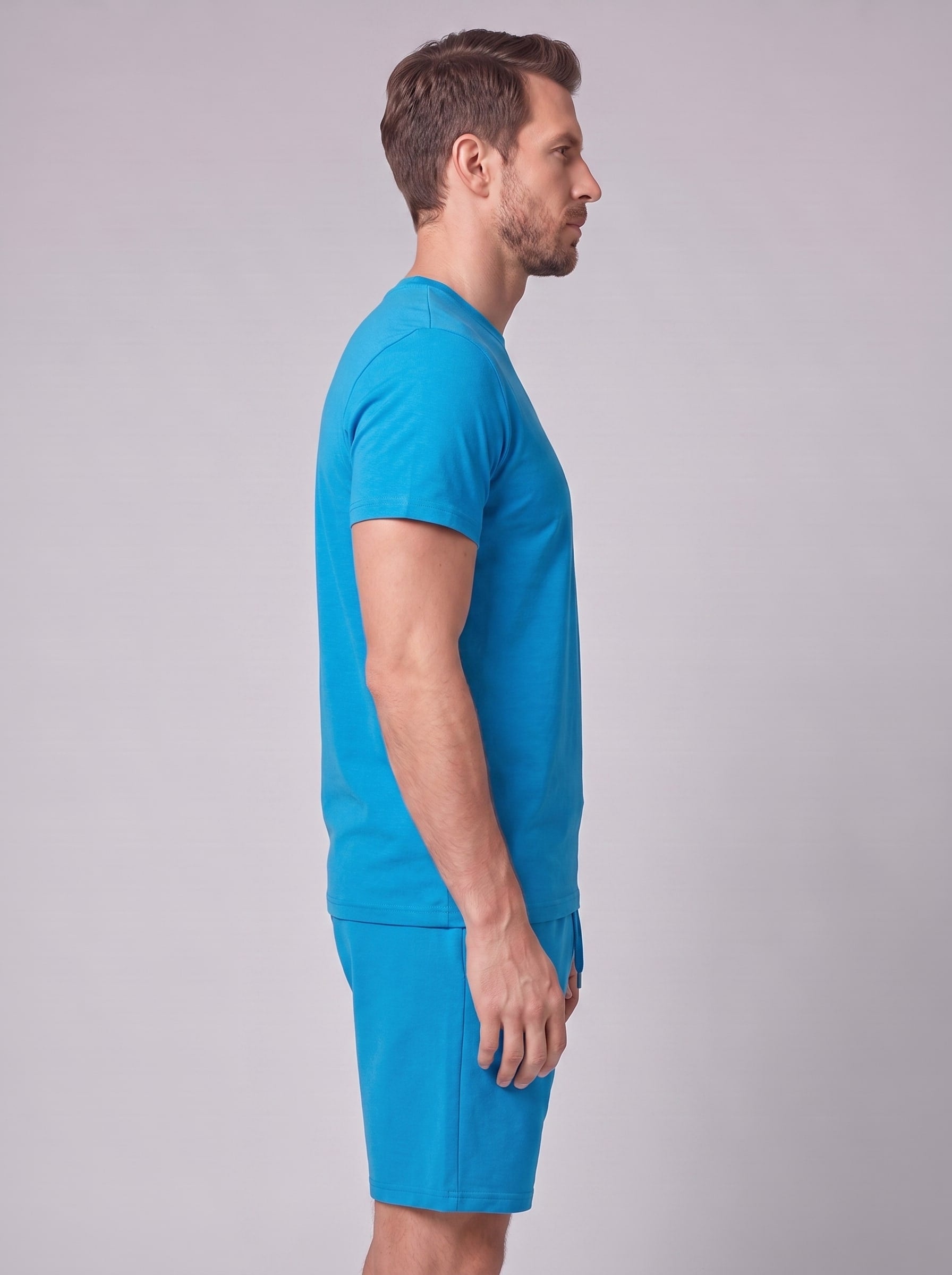 Braxton Cotton Blend T-Shirt and Shorts Set