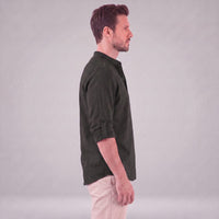 Jasper Cotton Popover Henley Shirt