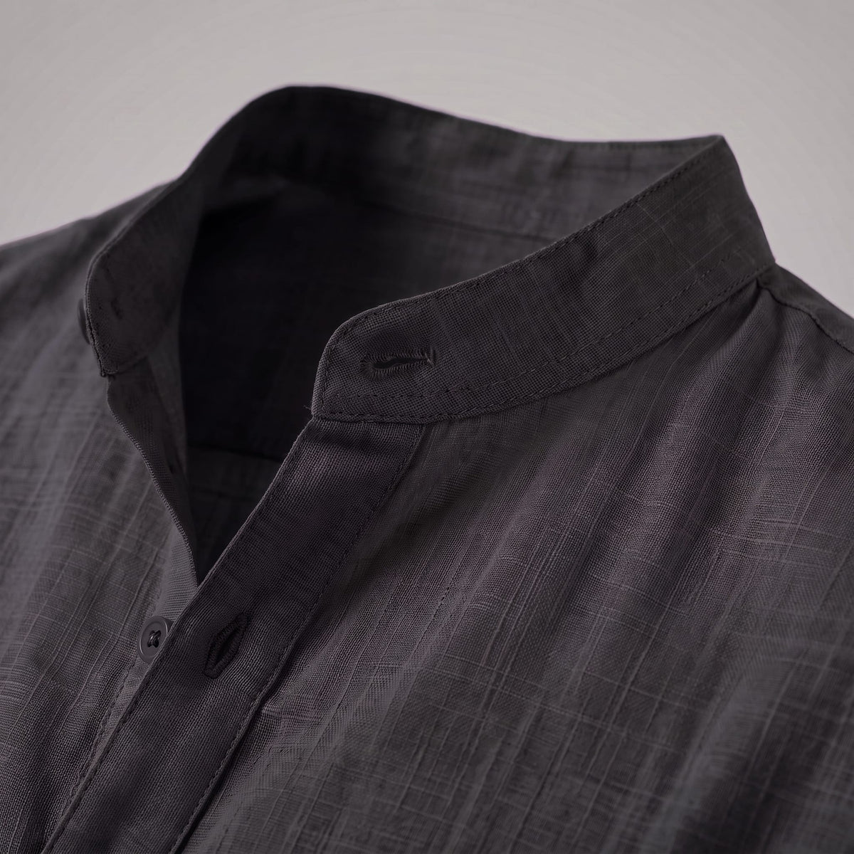 Jasper Cotton Popover Henley Shirt