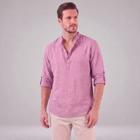Jasper Cotton Popover Henley Shirt