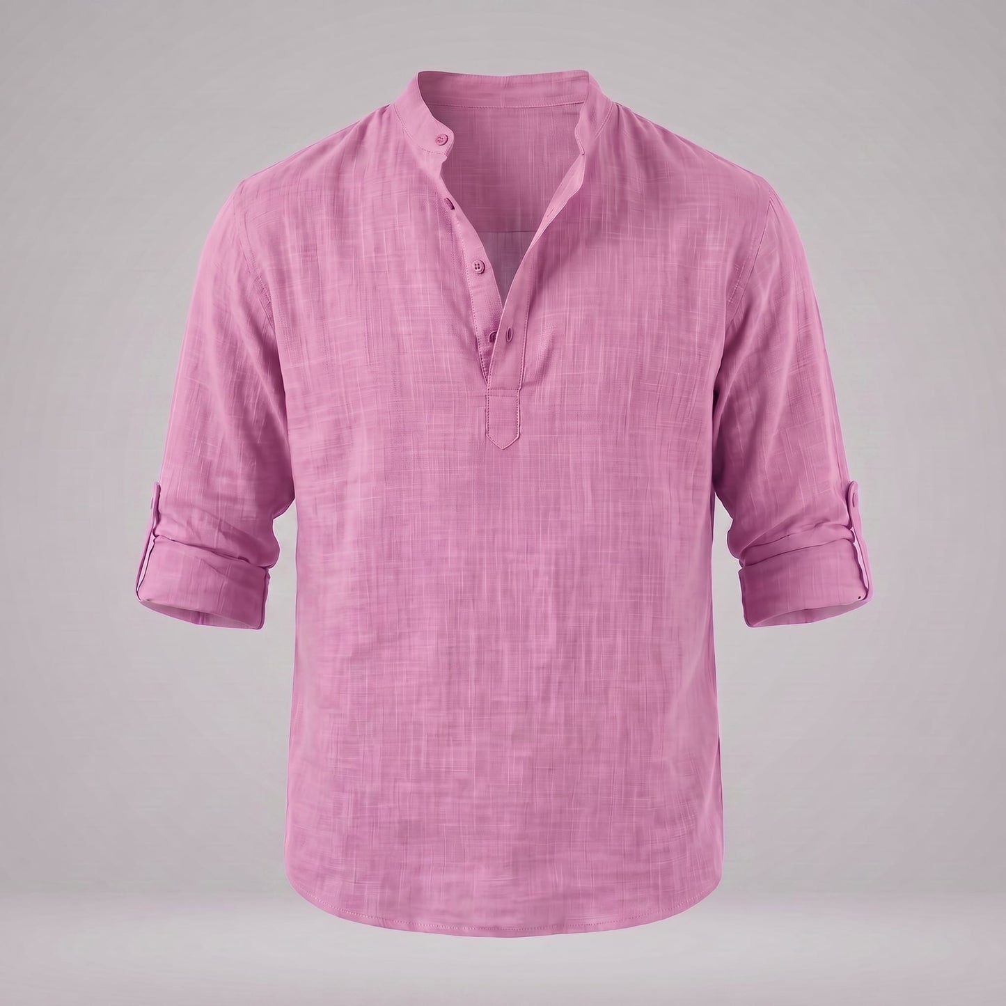Jasper Cotton Popover Henley Shirt_14