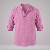 Jasper Cotton Popover Henley Shirt