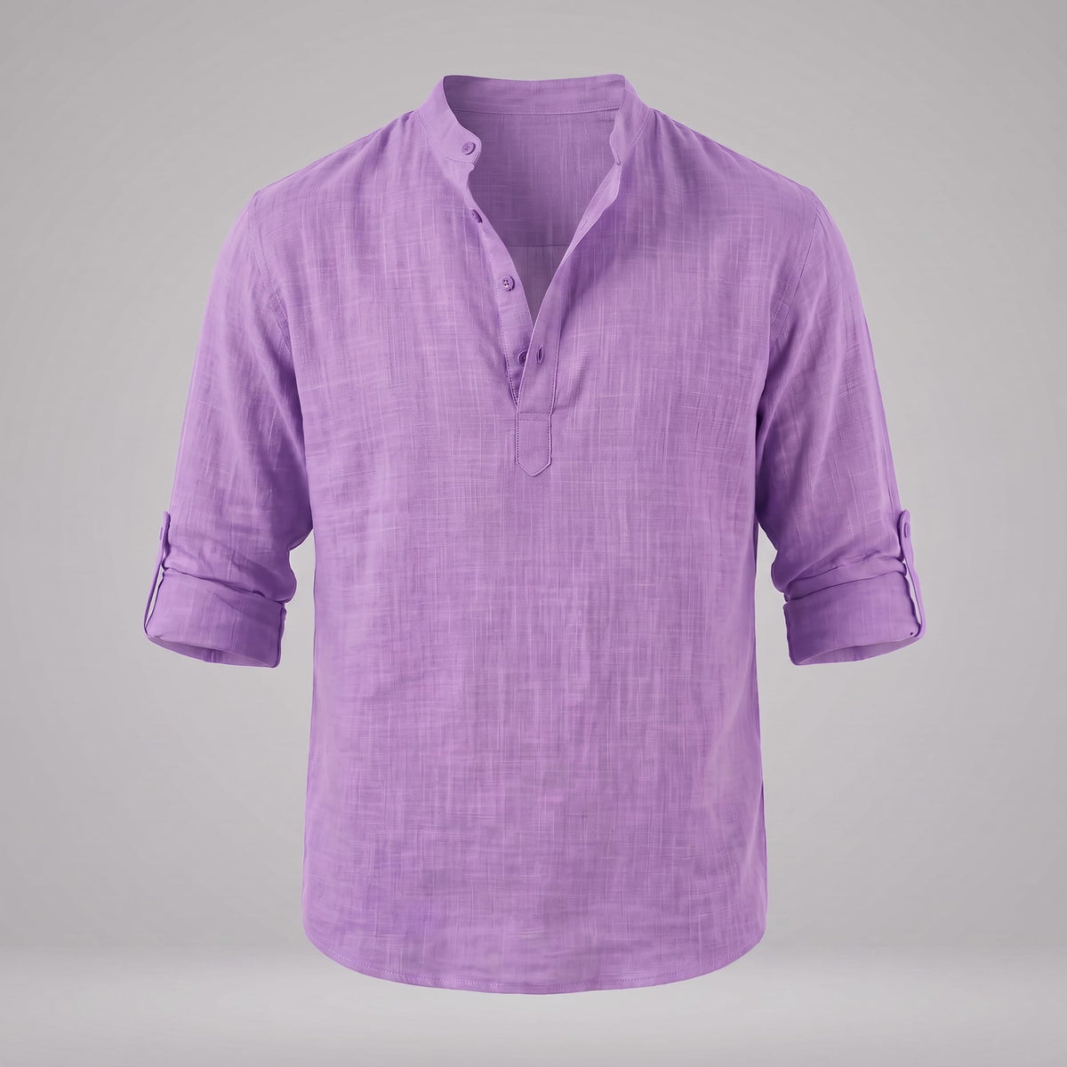Jasper Cotton Popover Henley Shirt