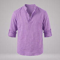 Jasper Cotton Popover Henley Shirt