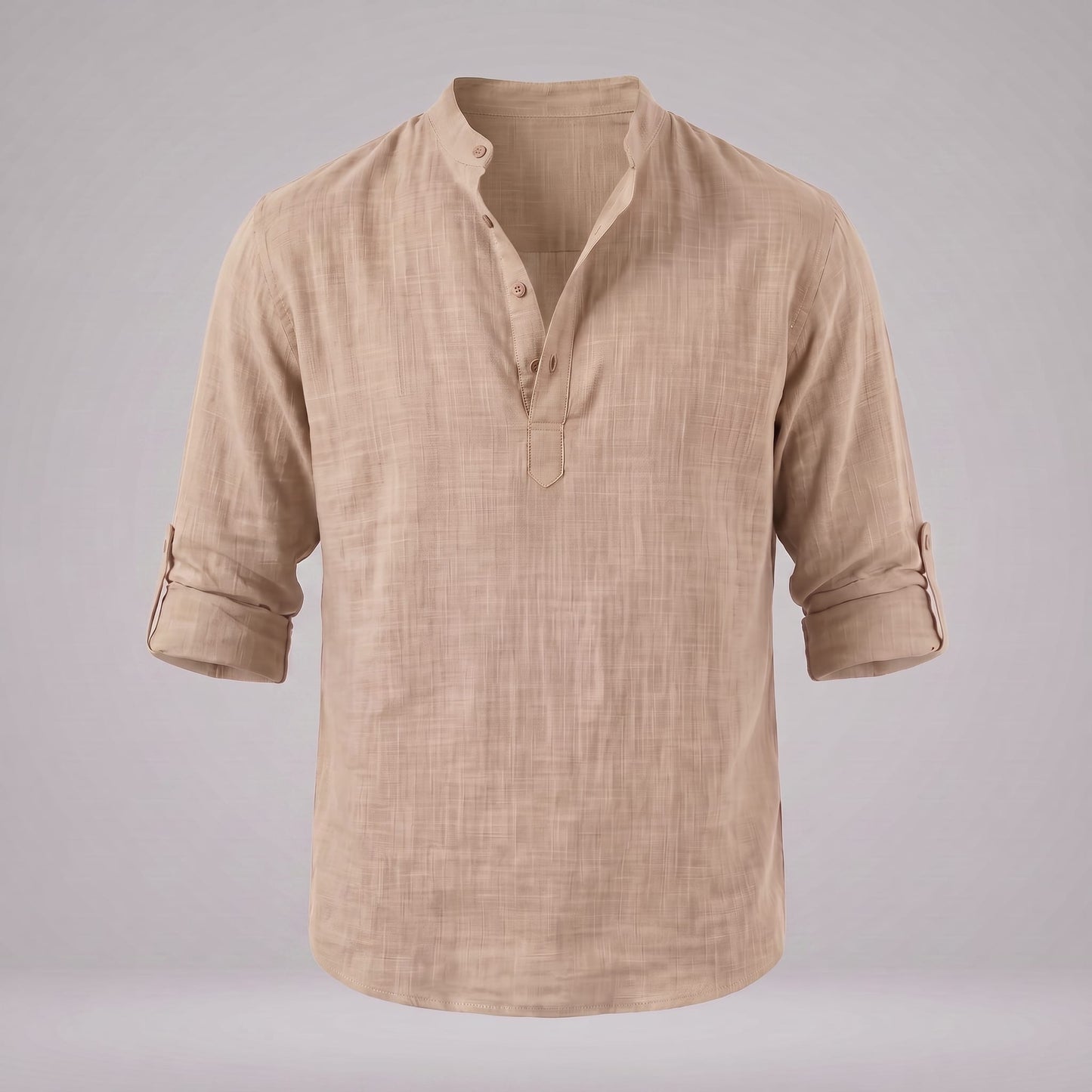 Jasper Cotton Popover Henley Shirt_20
