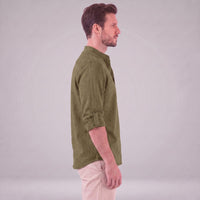 Jasper Cotton Popover Henley Shirt