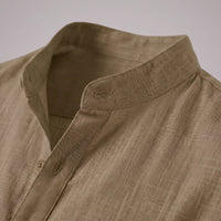 Jasper Cotton Popover Henley Shirt