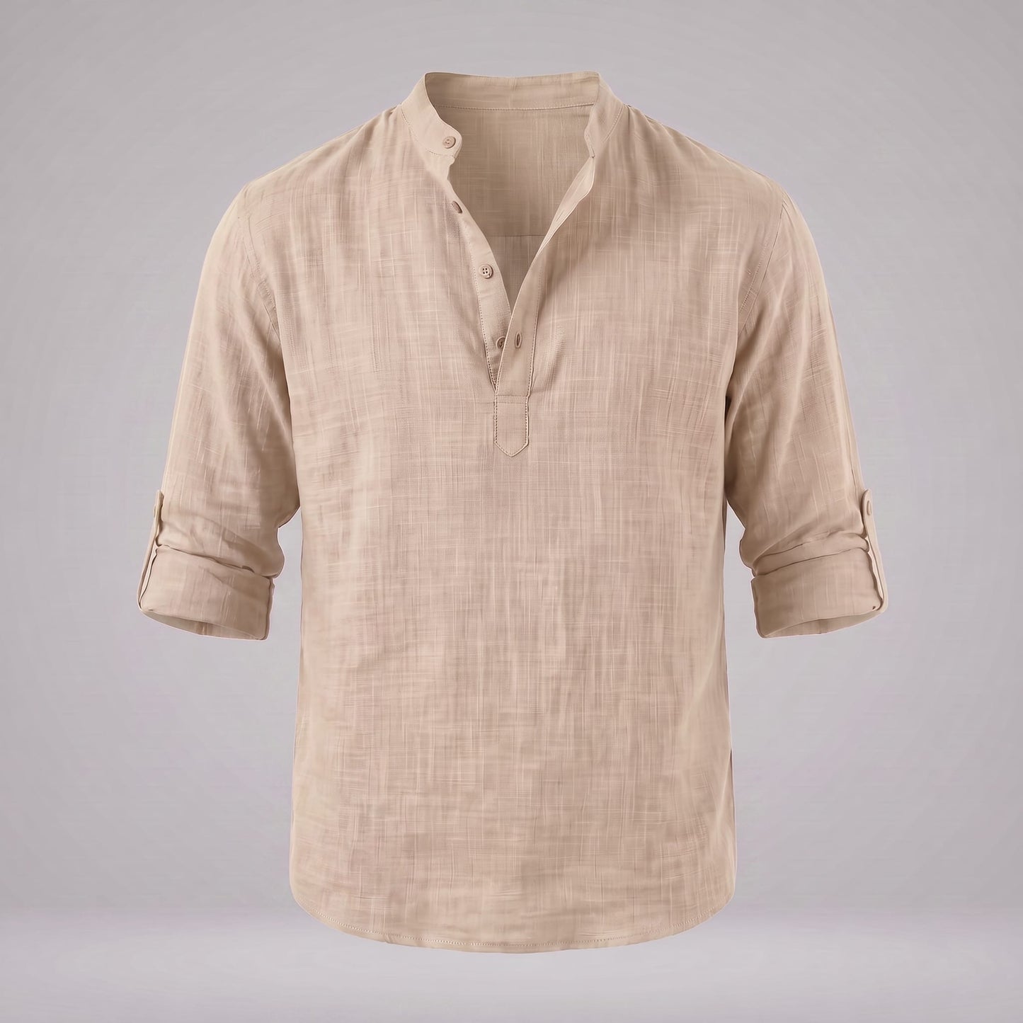Jasper Cotton Popover Henley Shirt_31