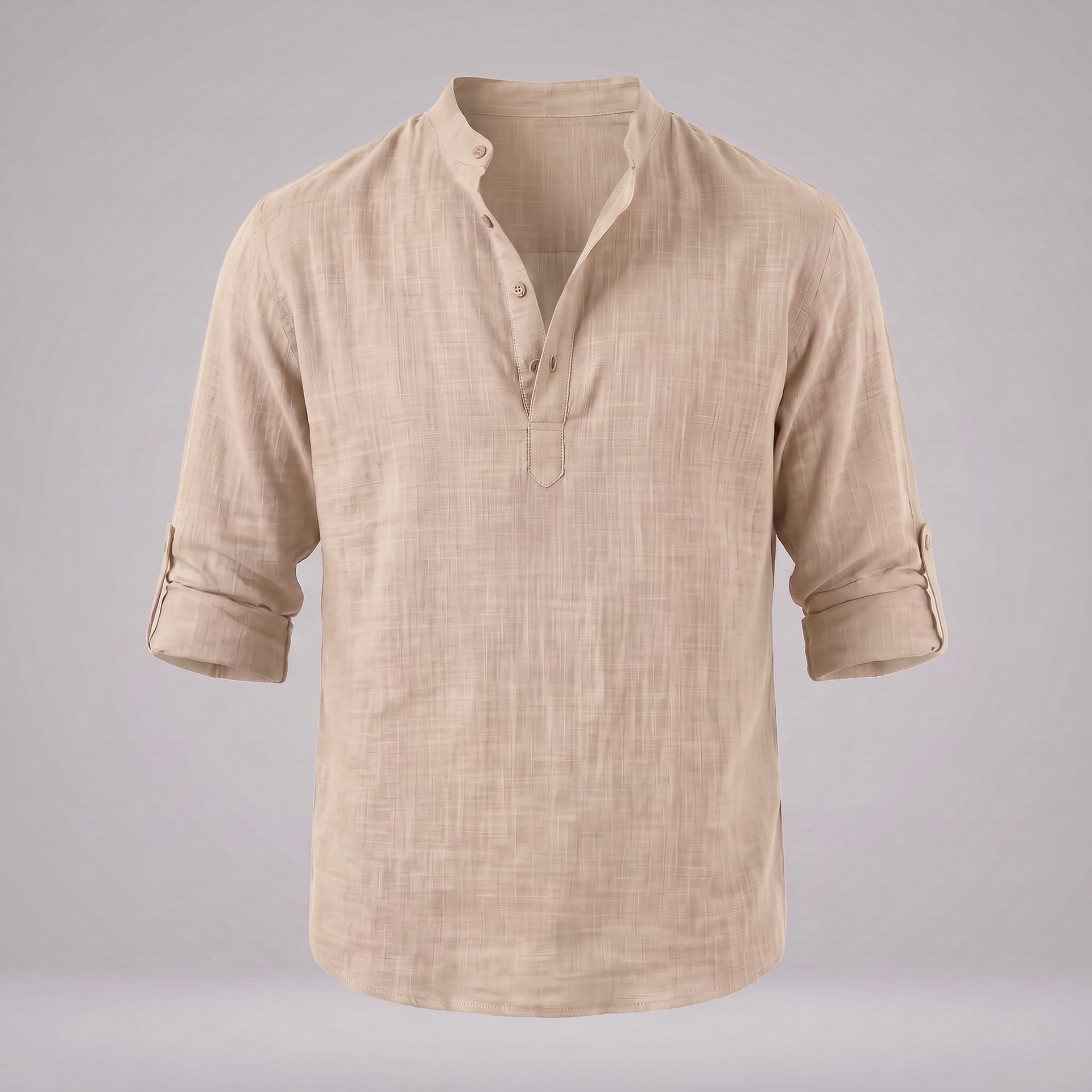 Jasper Cotton Popover Henley Shirt