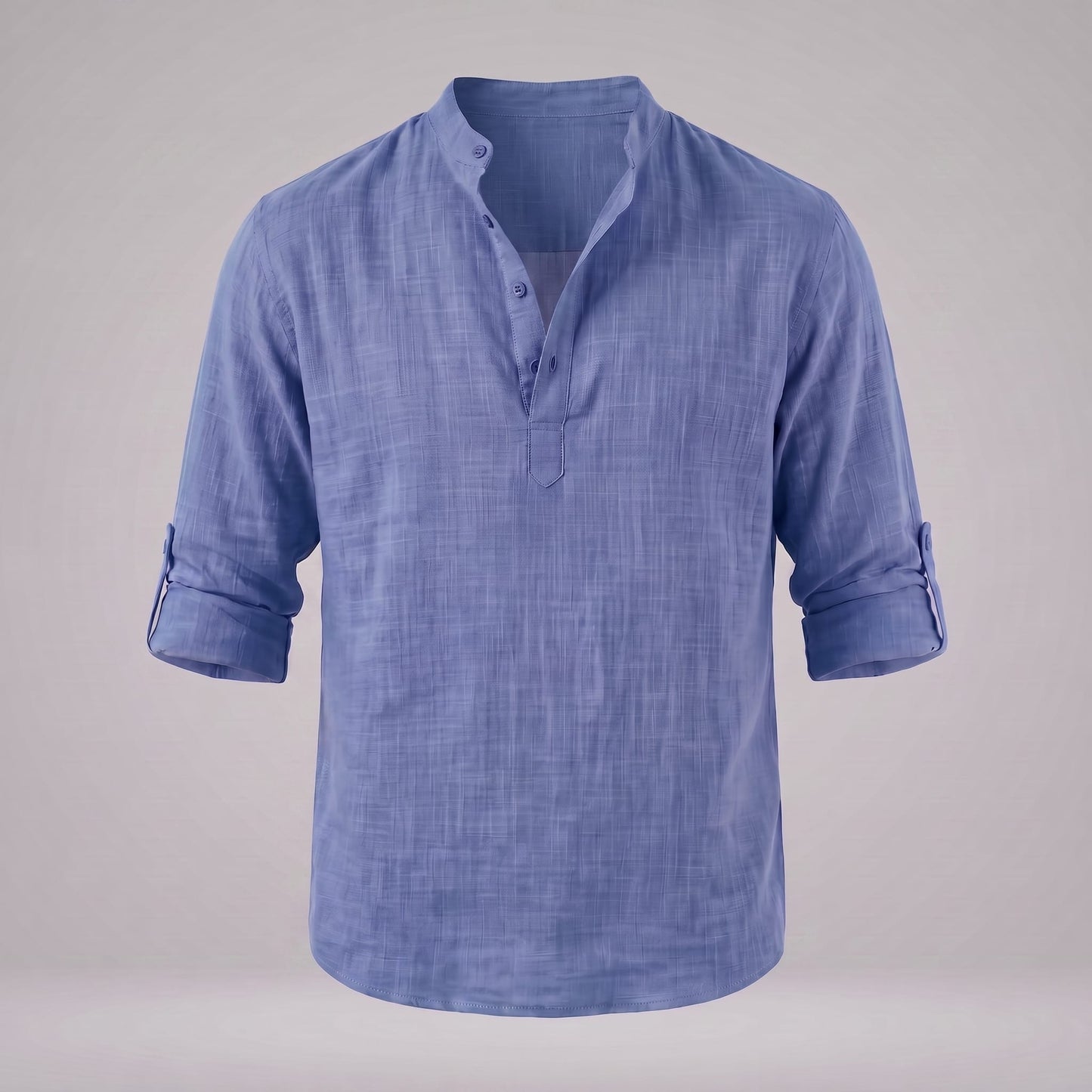 Jasper Cotton Popover Henley Shirt_37