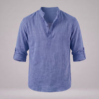 Jasper Cotton Popover Henley Shirt