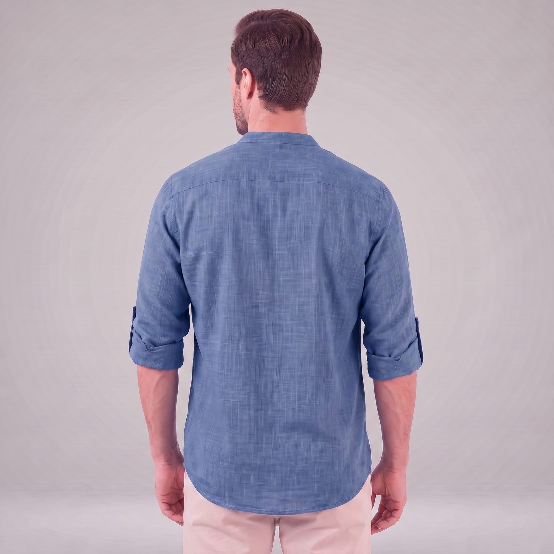 Jasper Cotton Popover Henley Shirt