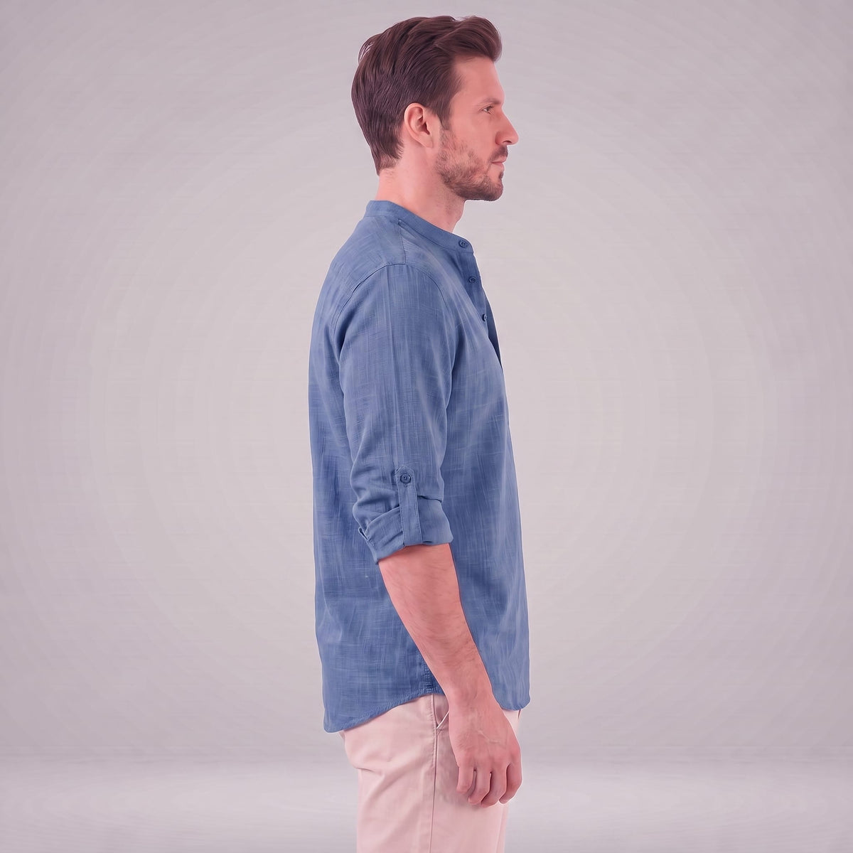 Jasper Cotton Popover Henley Shirt