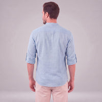 Jasper Cotton Popover Henley Shirt