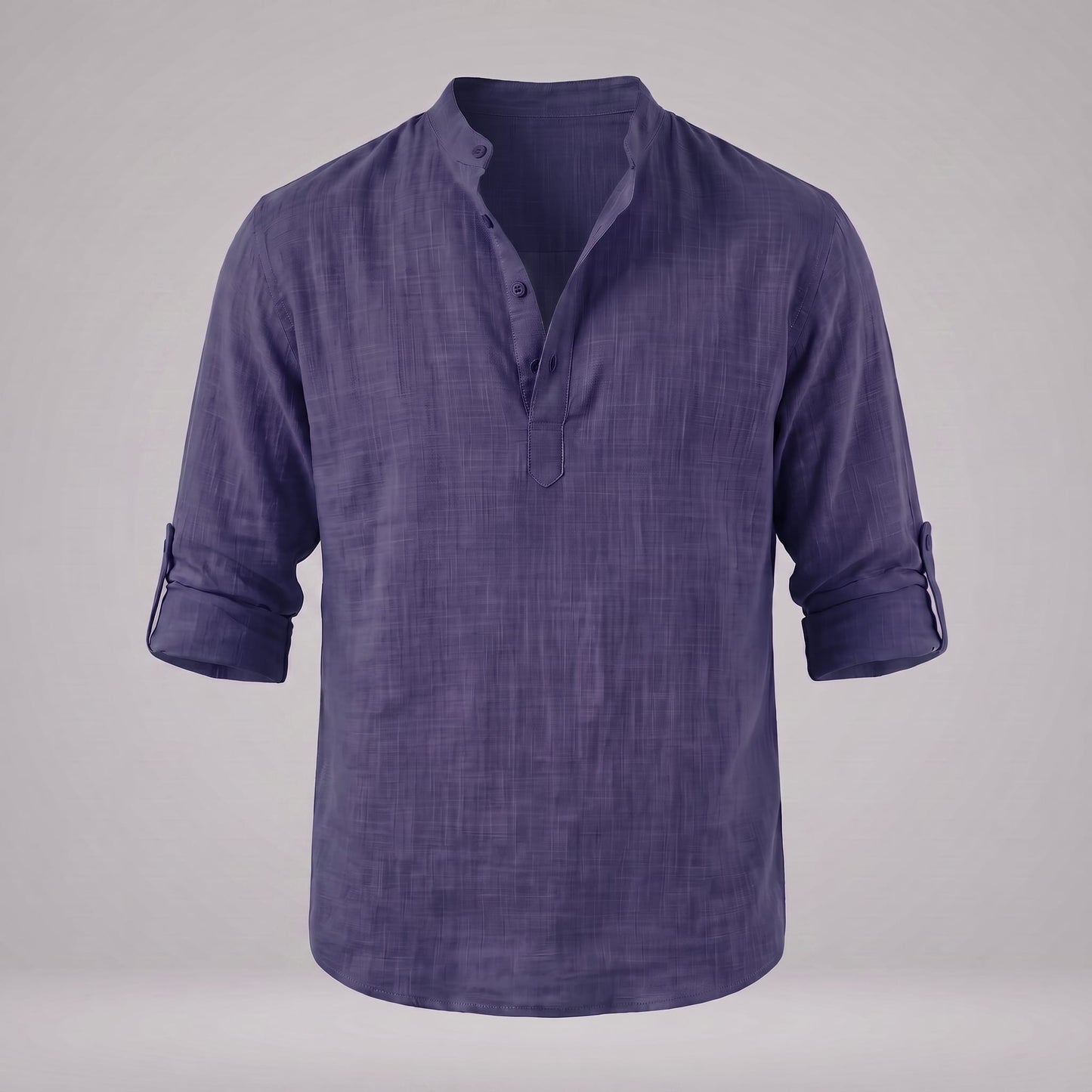 Jasper Cotton Popover Henley Shirt_55
