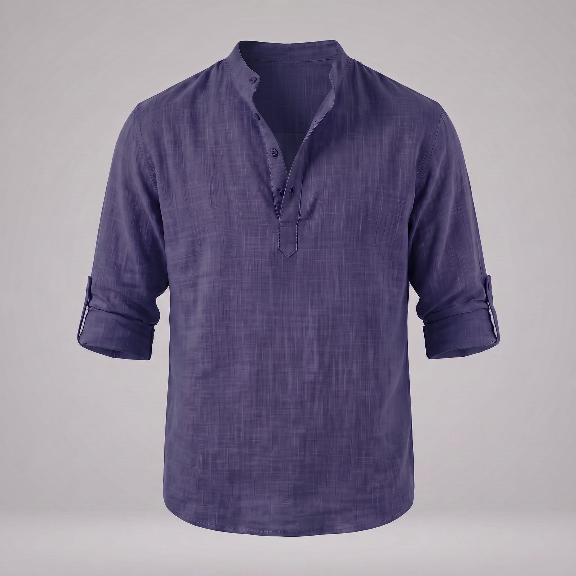 Jasper Cotton Popover Henley Shirt