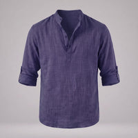 Jasper Cotton Popover Henley Shirt
