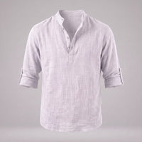 Jasper Cotton Popover Henley Shirt