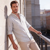 Jasper Cotton Popover Henley Shirt