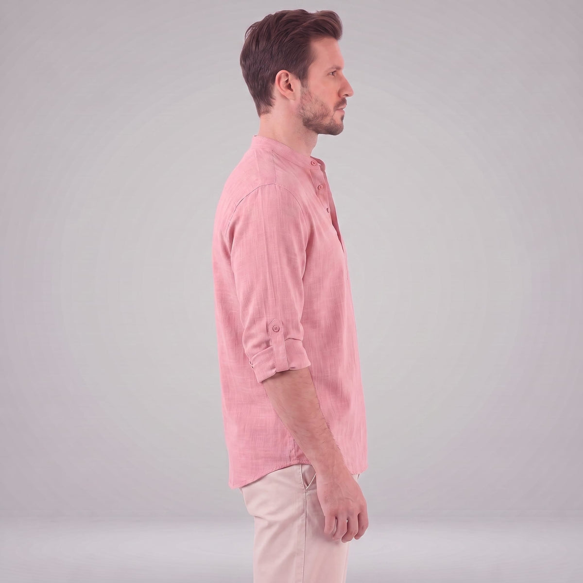 Jasper Cotton Popover Henley Shirt