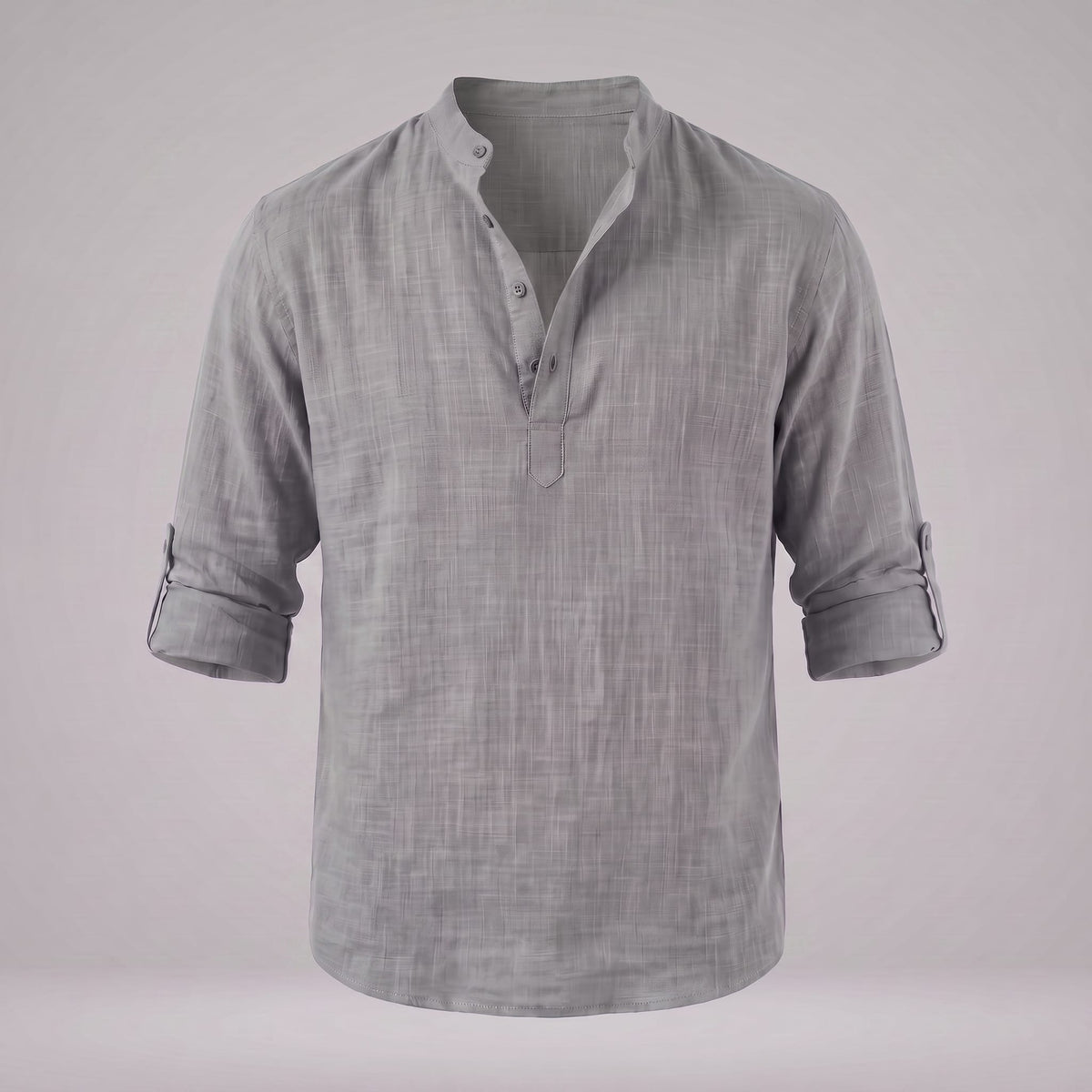 Jasper Cotton Popover Henley Shirt_73