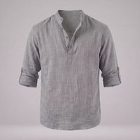 Jasper Cotton Popover Henley Shirt