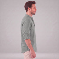 Jasper Cotton Popover Henley Shirt