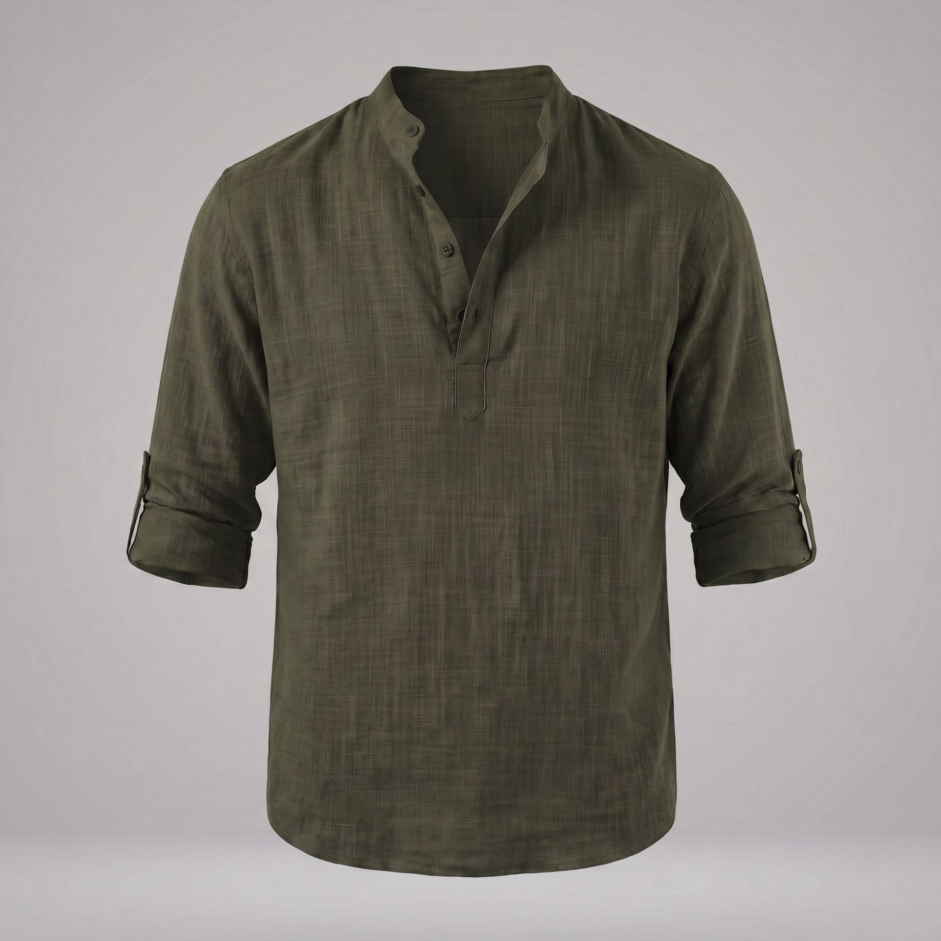 Jasper Cotton Popover Henley Shirt