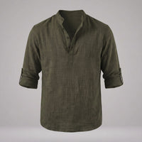 Jasper Cotton Popover Henley Shirt