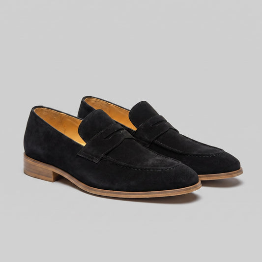 Mercer Suede Penny Loafers_1
