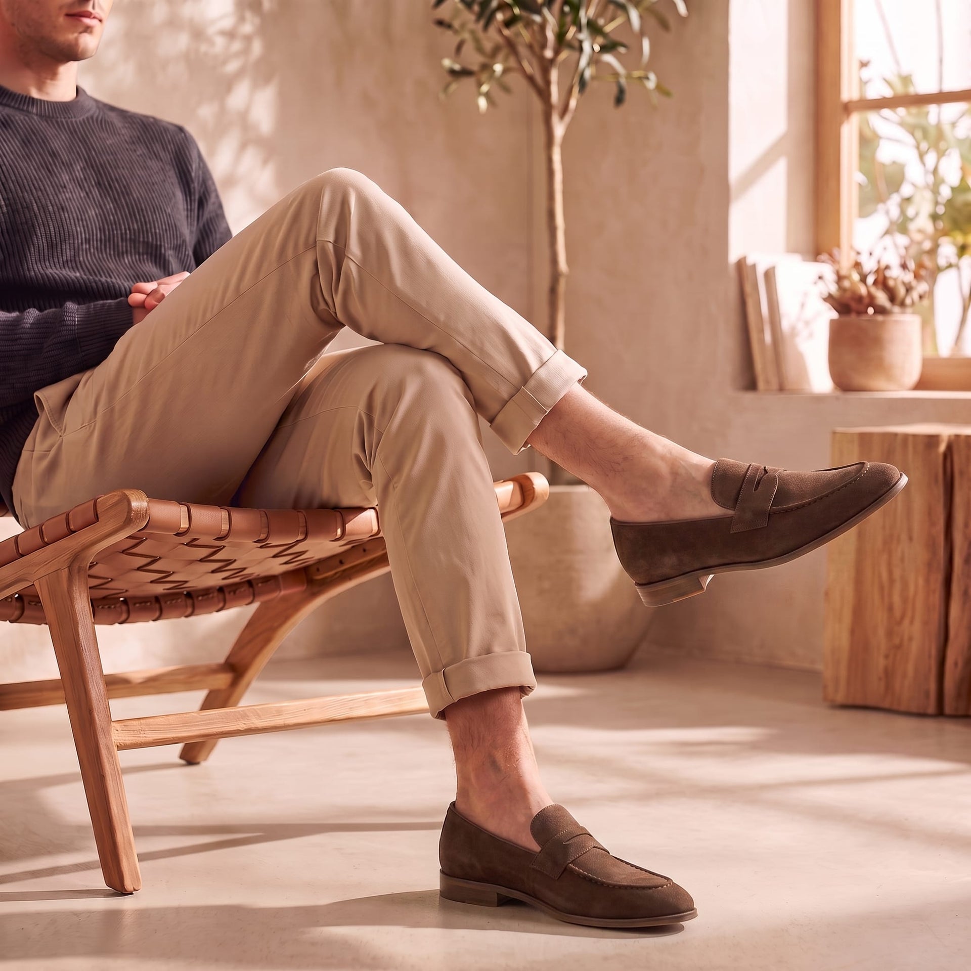 Mercer Suede Penny Loafers