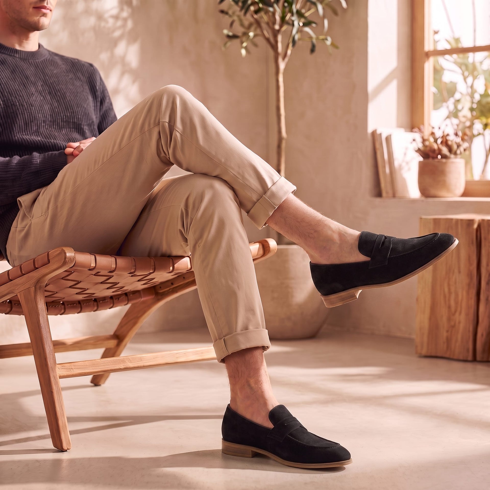 Mercer Suede Penny Loafers