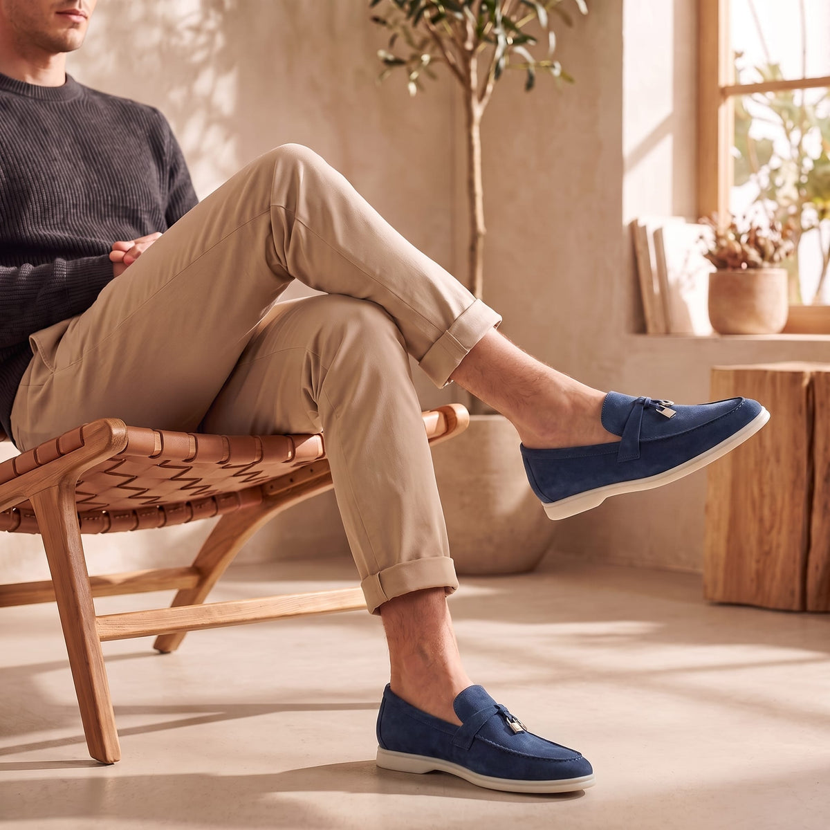 McKinley Suede Moc Toe Loafers