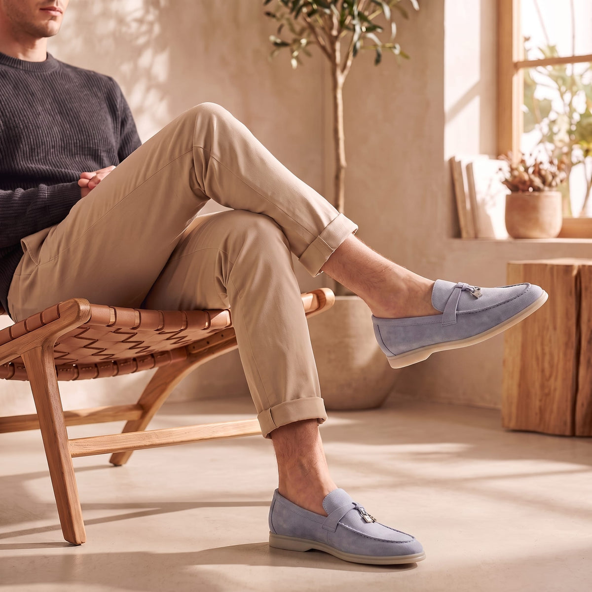 McKinley Suede Moc Toe Loafers_18