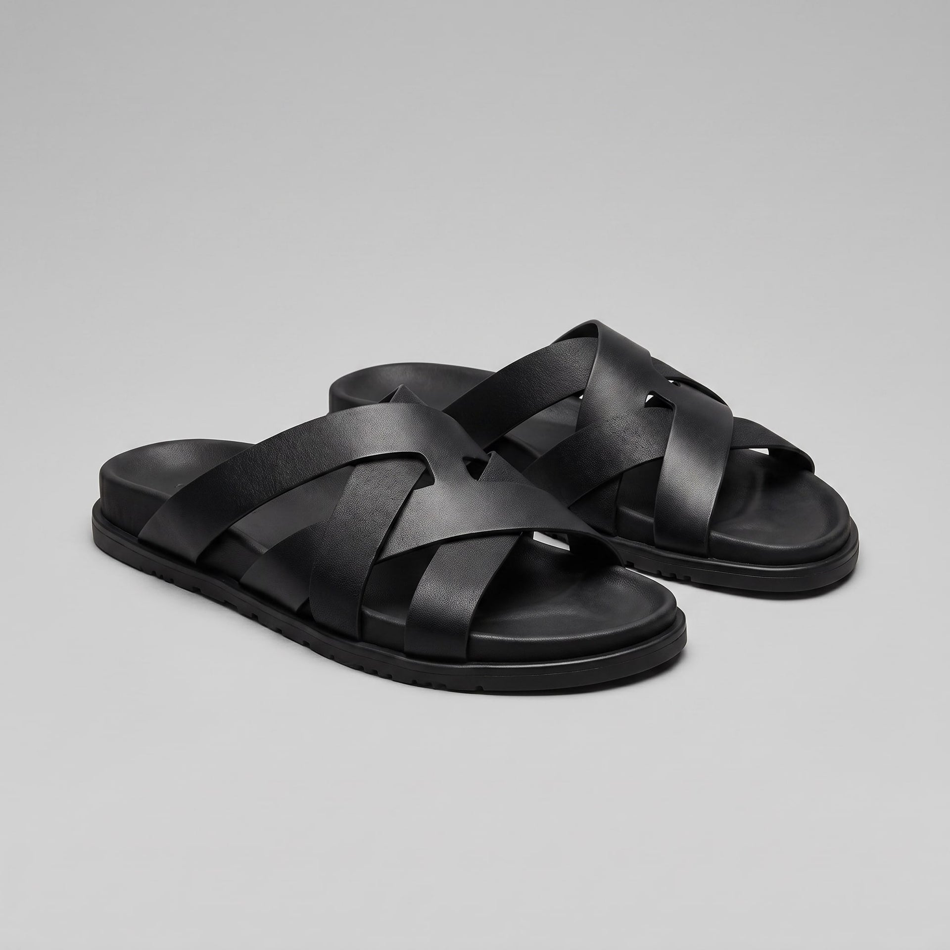 Warfield Cross Strap Slide Sandals