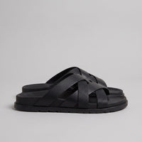 Warfield Cross Strap Slide Sandals
