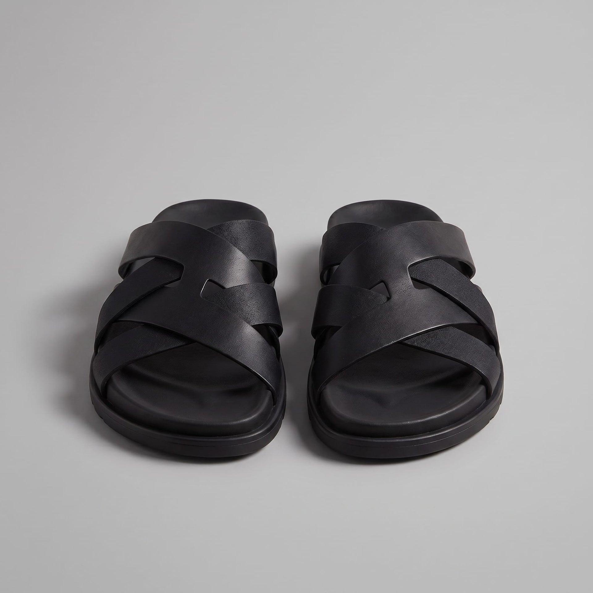 Warfield Cross Strap Slide Sandals