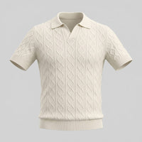Remington Diamond Cable Knit Polo