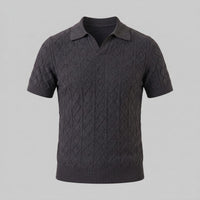 Remington Diamond Cable Knit Polo
