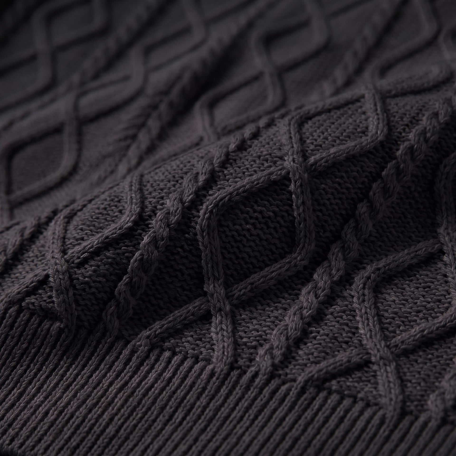 Remy Textured Cable Knit Polo Shirt
