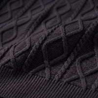 Remy Textured Cable Knit Polo Shirt