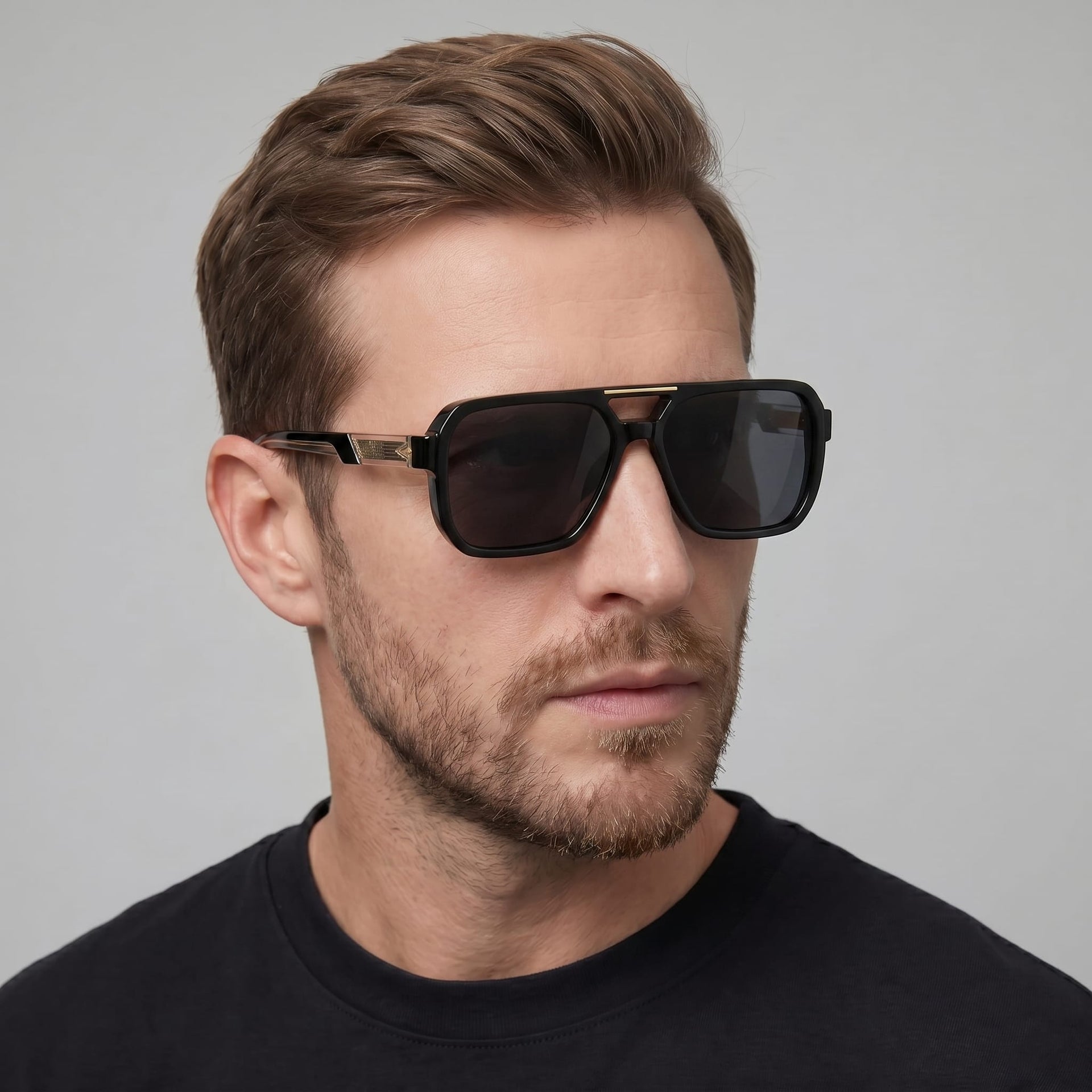Wheeler Double Bridge Aviator Sunglasses
