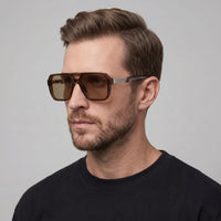Wheeler Double Bridge Aviator Sunglasses