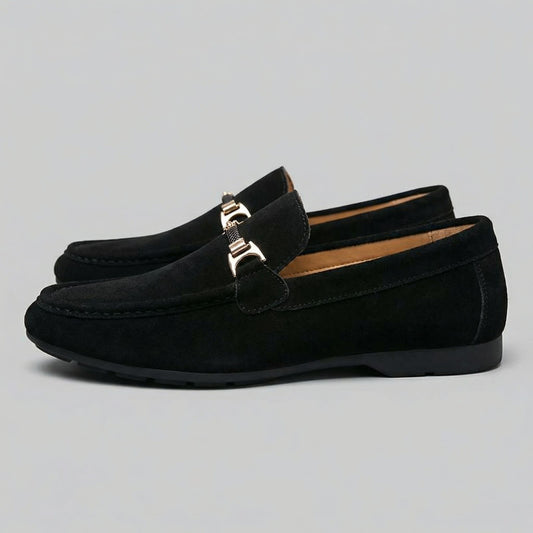Merritt Faux Suede Bit Loafers_1