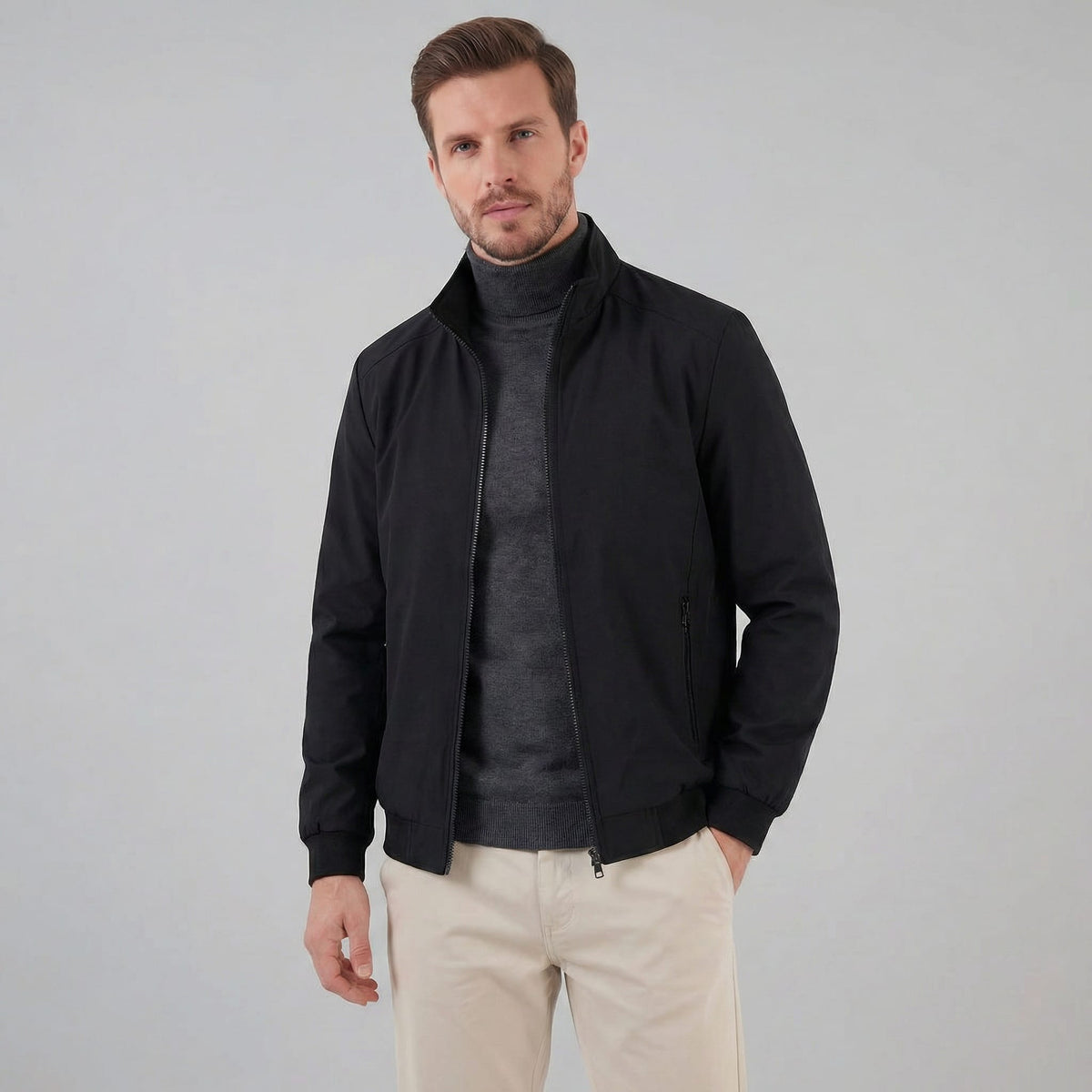 Hancock Funnel Neck Zip Jacket_1